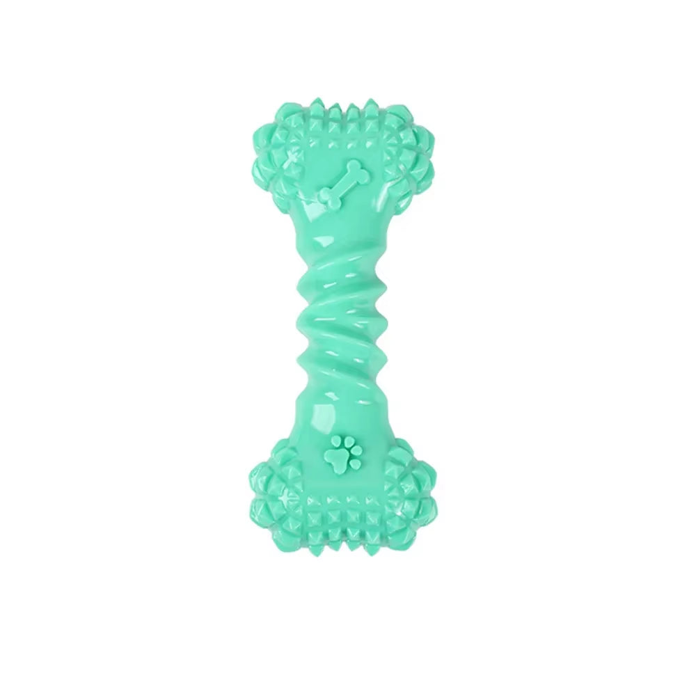 Osso de borracha verde para cães 🐾💚