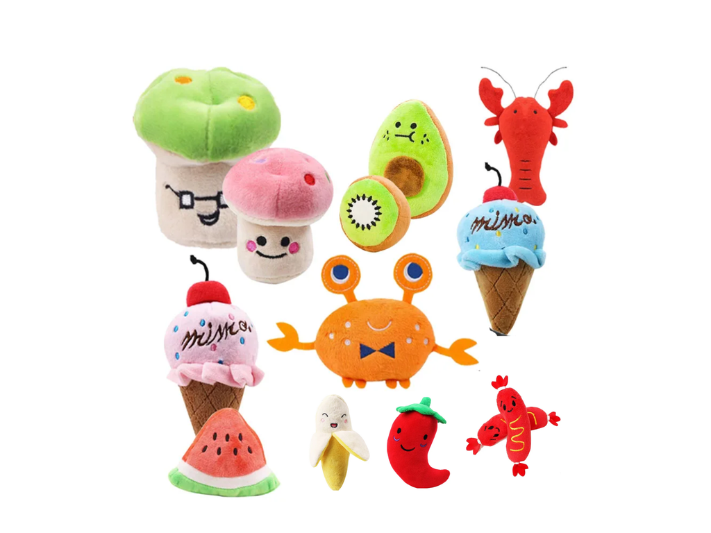 Alimentos em peluche para cães 💙