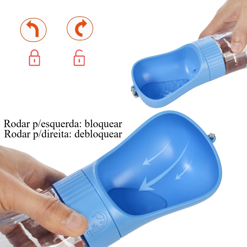 Garrafa de água para cães