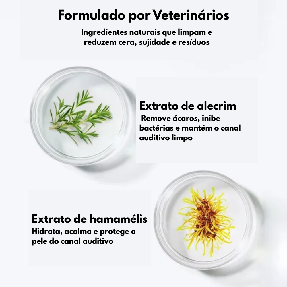 Toalhitas de Limpeza Auricular para Animais
