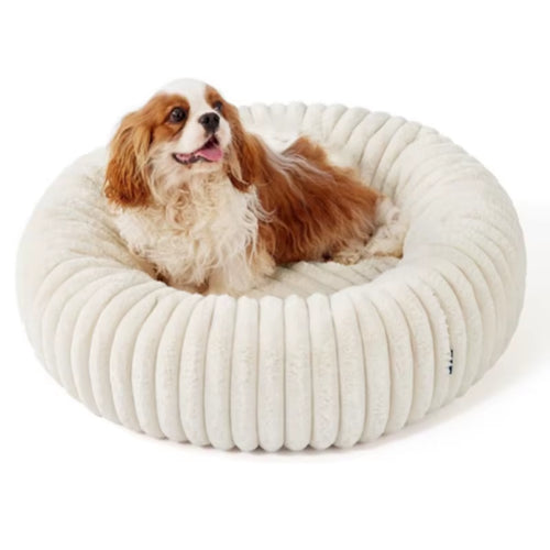 Cama de cão redonda branca 🤍