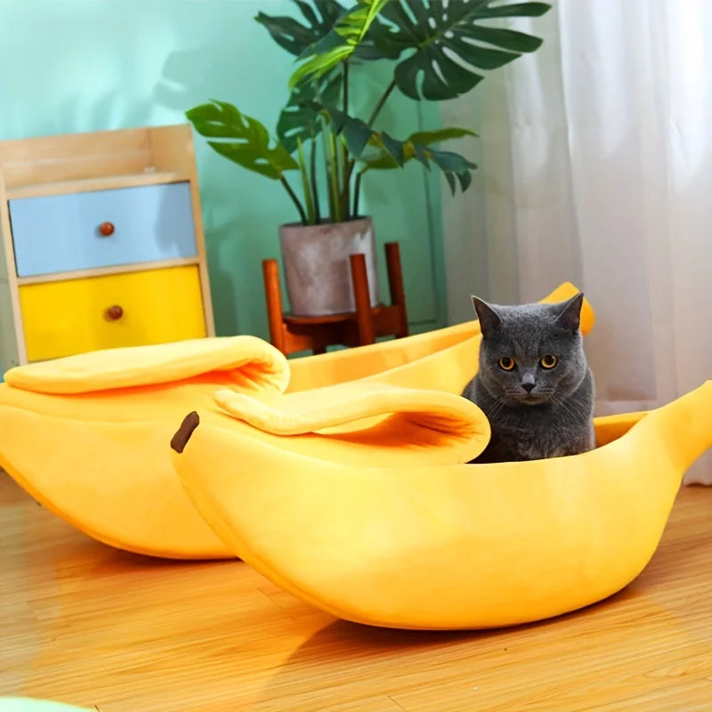 Cama banana para gatos 🍌🐾