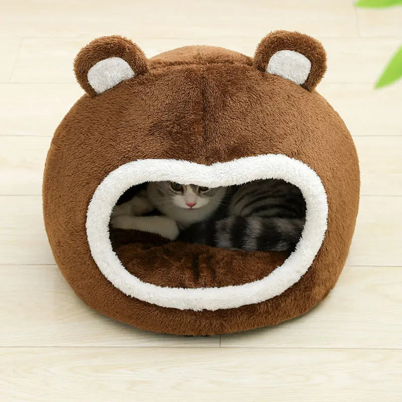 Iglu castanho para gatos 🐾🤎