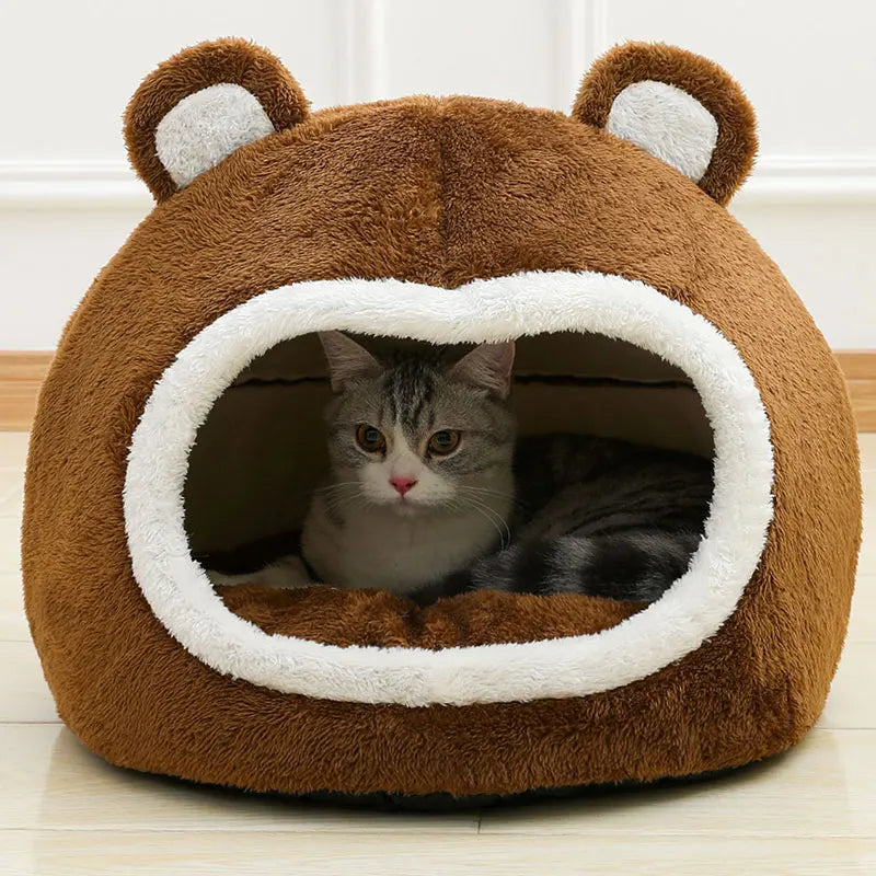Iglu castanho para gatos 🐾🤎