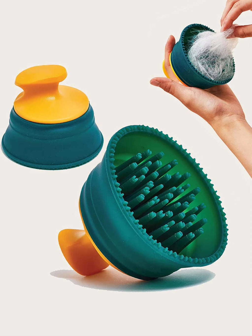 Escova de mão verde 🐾💚