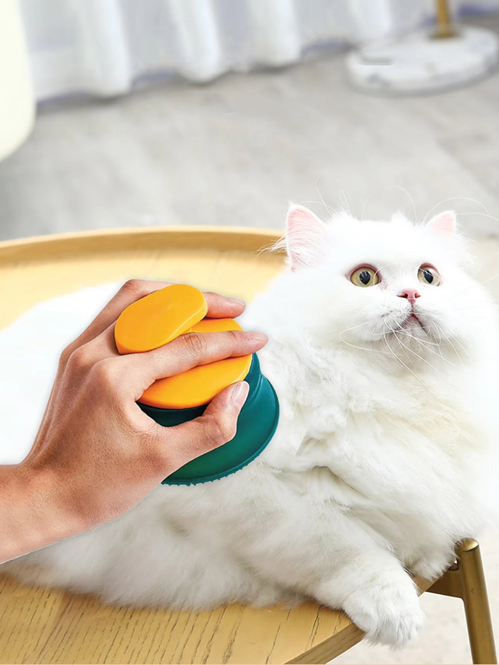 Escova de mão verde 🐾💚