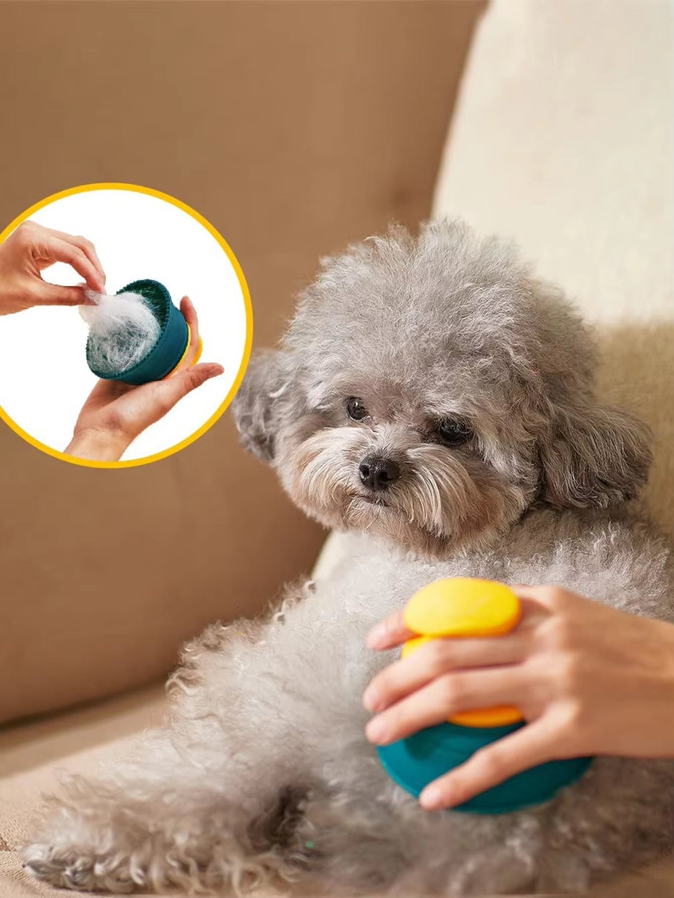 Escova de mão verde 🐾💚